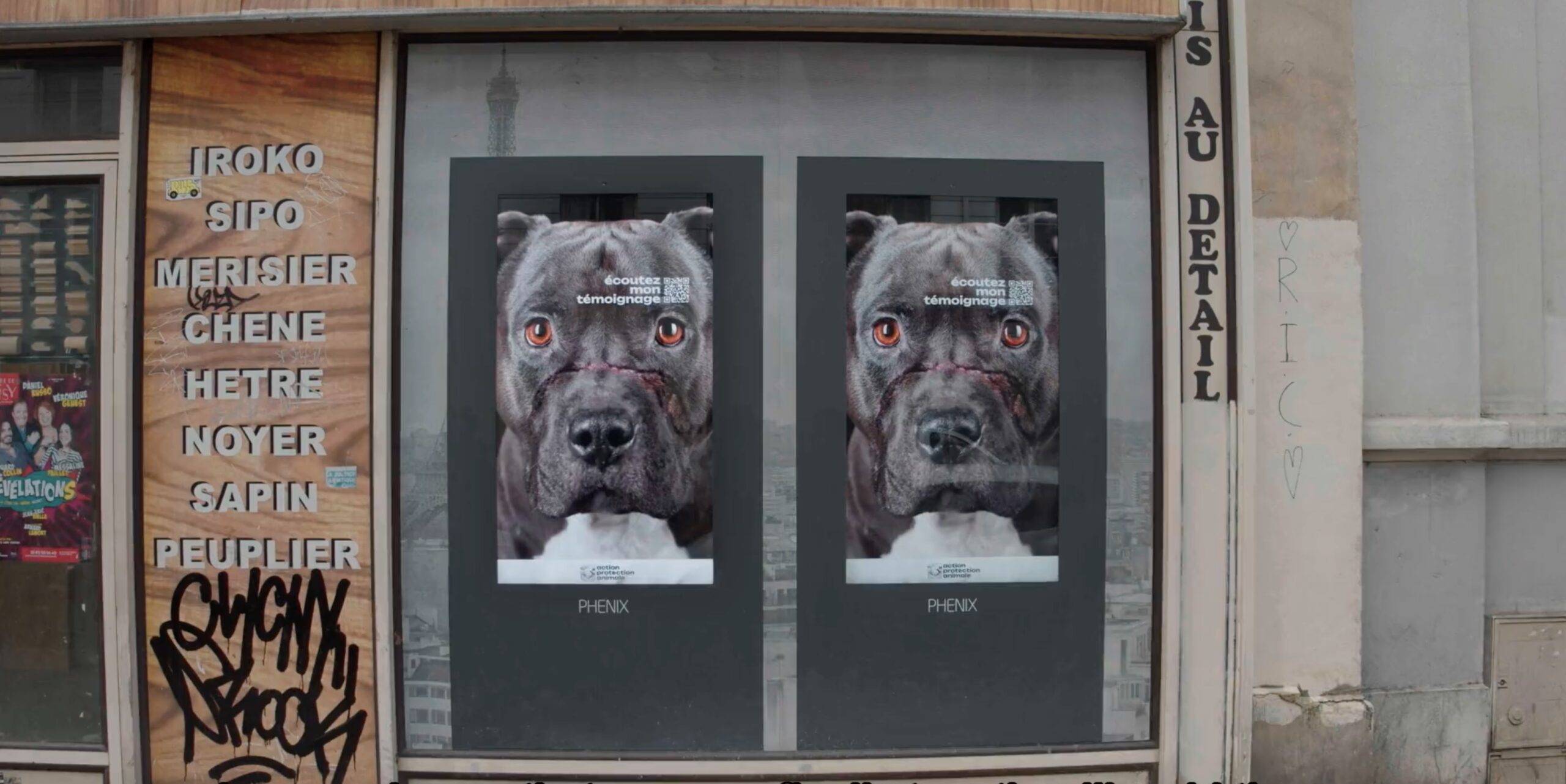 Posters for the APA campaign against animal abuse